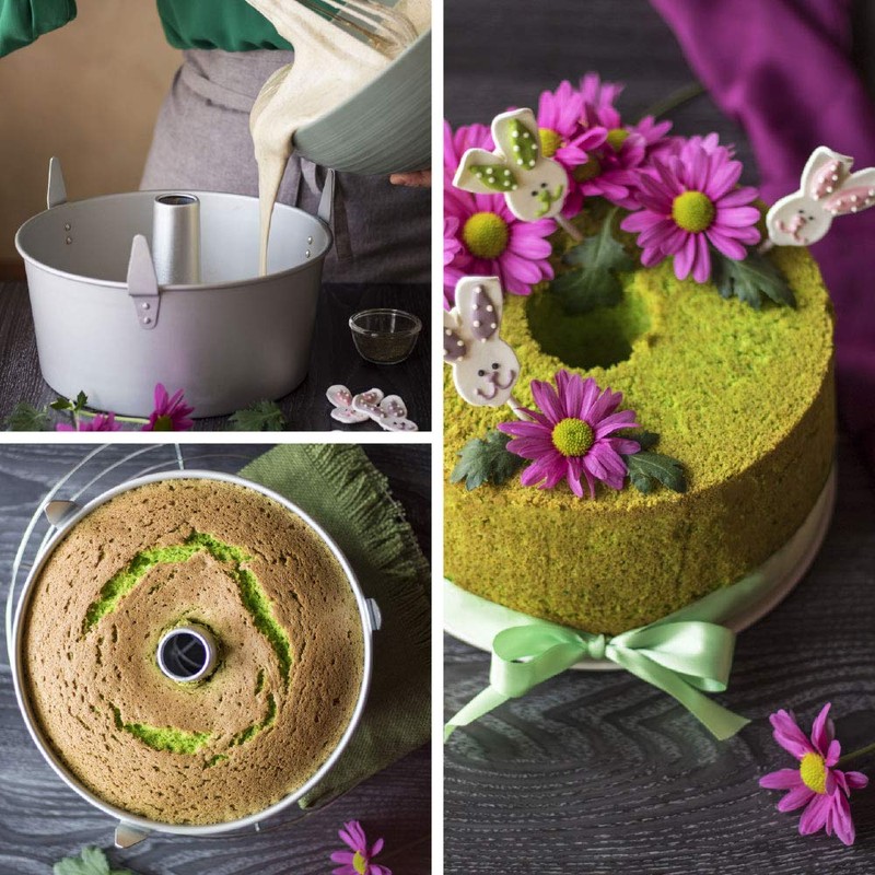 Decora 25 cm Angel Food Pan, Aluminium, Silber