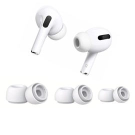 3 Pairs Original Fitting - Eartips for Air Pods Pro 1st 2nd - Replacement Silicone Eartips Earbuds, Gel Accessories, Compatible with Air Pods Pro 2 and 1st - (White) Size (Small)