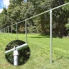 Therwen 12 Pack Chain Link Fence Ring Cap for 2-3/8"