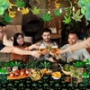 2 PCS Weed Party Tablecloths,87" Lx51 W Rectangular Plastic Table