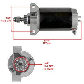 Caltric Starter for Mercury 50 50Hp 60 60Hp 50Elpto 60Elpto 60Elpto Big Foot 1998-2006
