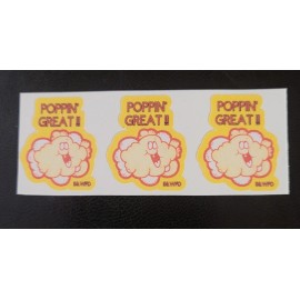 wacky whiffer scratch and sniff stickers NEW Wacky Whiffer Die Cut Set/3 Popcorn scent 1/2 In