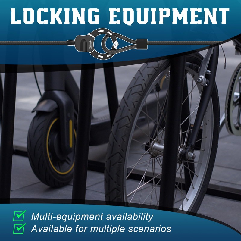 Honszex Electric Scooter Lock, Anti-Theft Cable Lock With Key, 39.37inch