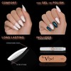 By Vixi 600 MEDIUM ALMOND NAILS, FREE GLUE AND PREPARATION