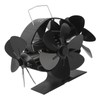 Heat Powered Stove Fan 3 Head 18 Blade Aluminum 270