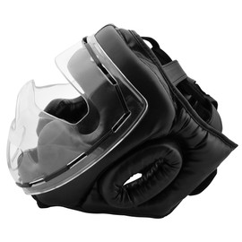 Bad Company I Full Face Head Guard I Helmet with Transparent Visor I Size M
