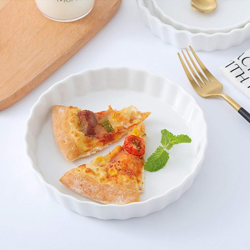 Foraineam Set of 8 Pieces Porcelain Shallow Ramekins, 5 Ounce
