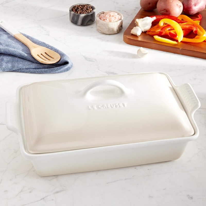 Le Creuset Stoneware Heritage Covered Rectangular Casserole, 4 qt. (12"