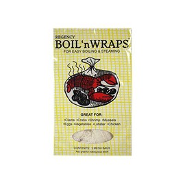 Regency Wraps Boil 'n' Wraps Steamer Bags for Safe and Easy Cooking of Shellfish, Crabs, Clams, Vegetables and more, Natural, 24”, Pack of 3