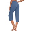 Huukeay 3 Pack Women's Capri Sweatpants, Cozy Wide Legs Cropped