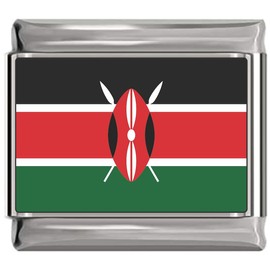 NewCharms Kenya Flag Italian Charm Bracelet Jewelry Link