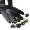 hair2heart Extensions Echthaar Bondings Glatt - 25 StrÃ¤hnen 1g 40cm Schwarz