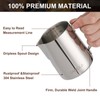 Milk Frothing Pitcher, 12oz Stainless Steel Milk Frother Cup Steaming