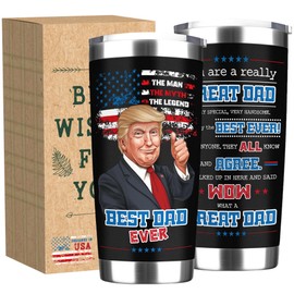 Hawkrown Gifts for Dad - Funny 20 oz Dad Tumbler, Christmas Gifts for Dad, Valentines Gifts for Dad, Cool Birthday Gifts for Dad, Father's Day Gifts for Bonus Dad Step Dad from Daughter, Son, Wife