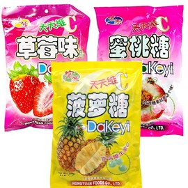 Hong Yuan Strawberry,Pineapple,Peach, Classic Hard Candy