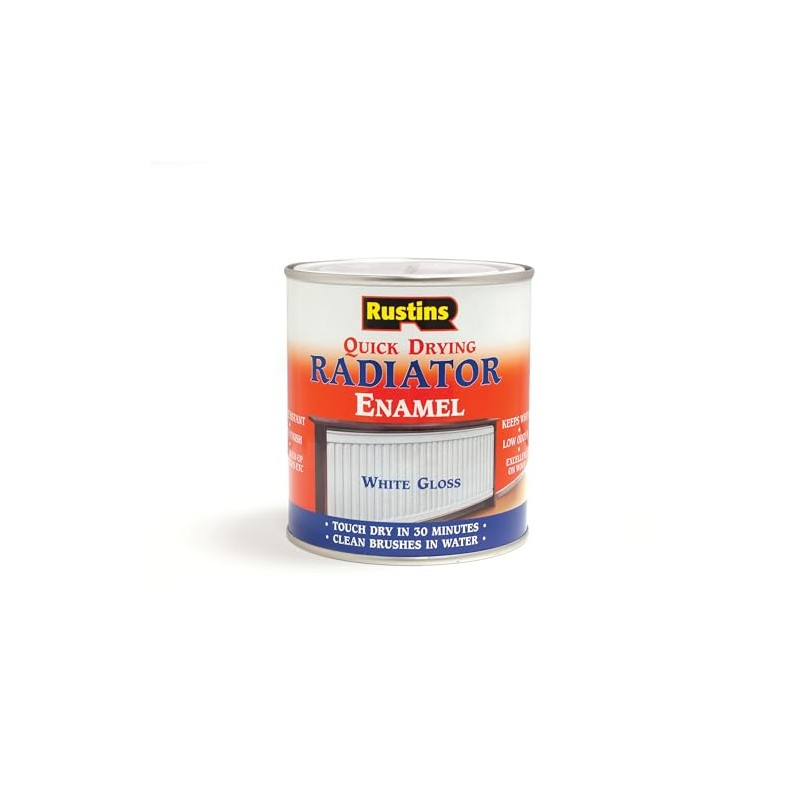 Rustins RADG500 500ml Quick Dry Radiator Paint Gloss