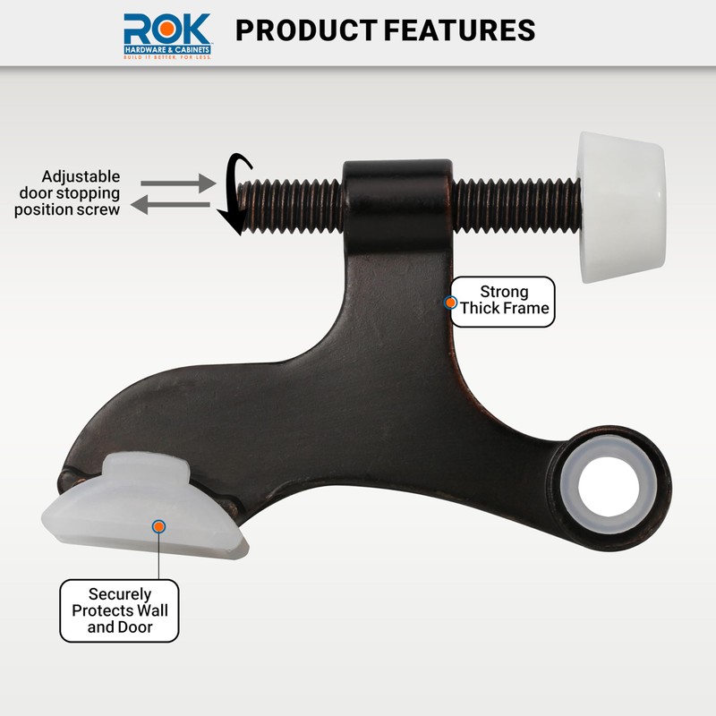 10 Pack Rok Hardware Adjustable Heavy Duty Hinge Pin Door
