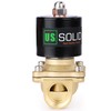 U.S. Solid 3/4" Brass Electric Solenoid Valve 110V AC Normally