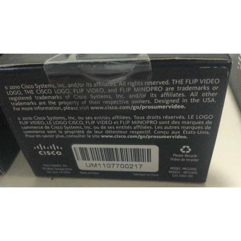 Cisco Flip Mino Pro 16GB 4 Hours Recording Camcorder MP2240G