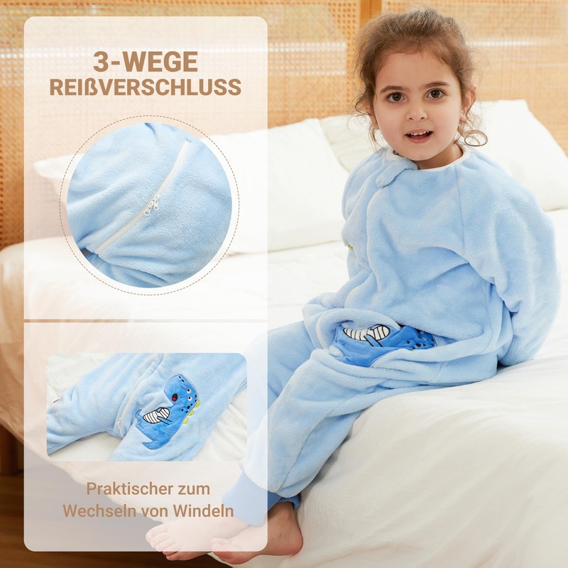 XQ&XG Baby Sleeping Bag with Feet, 2.0 Tog, Baby Sleeping