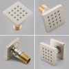 HOMEDEC Shower Jet Body Massage Wall Side Sprayer Square Brass