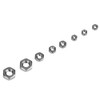 Hexagonal Nuts Stainless Steel 140 Pieces M1 M 1.2 M