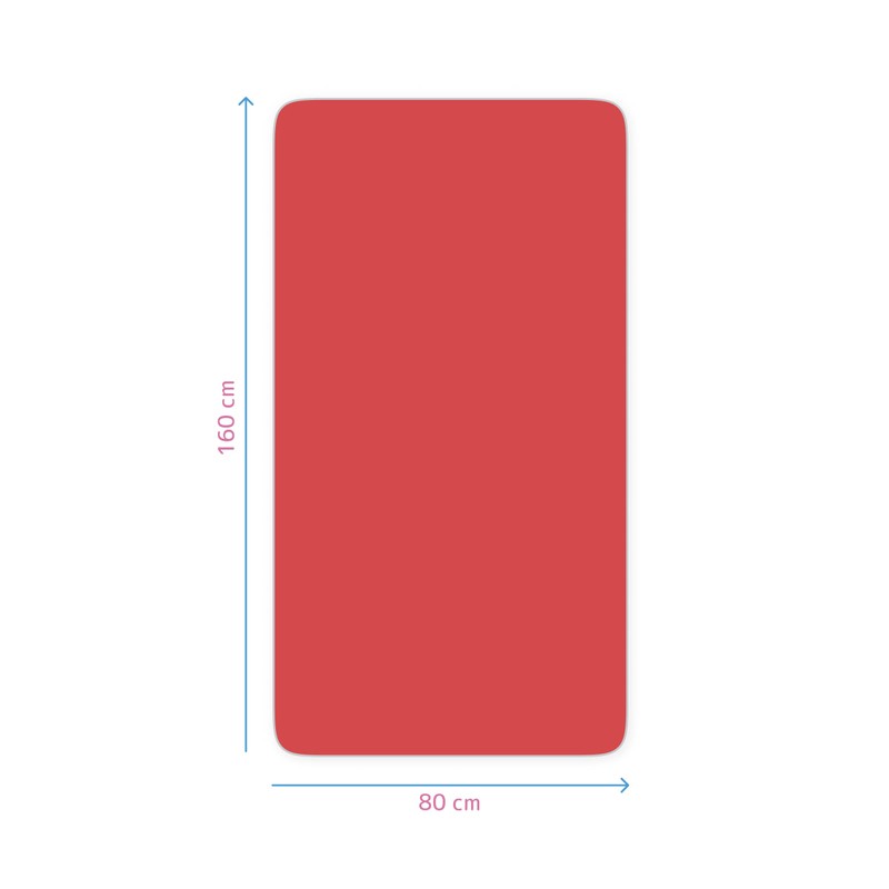 Jersey 100% Cotton Fitted Sheet for 160 x 80 cm
