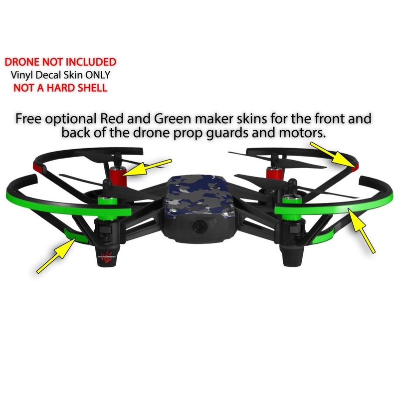Skin Decal Wrap 2 Pack Compatible with DJI Ryze Tello