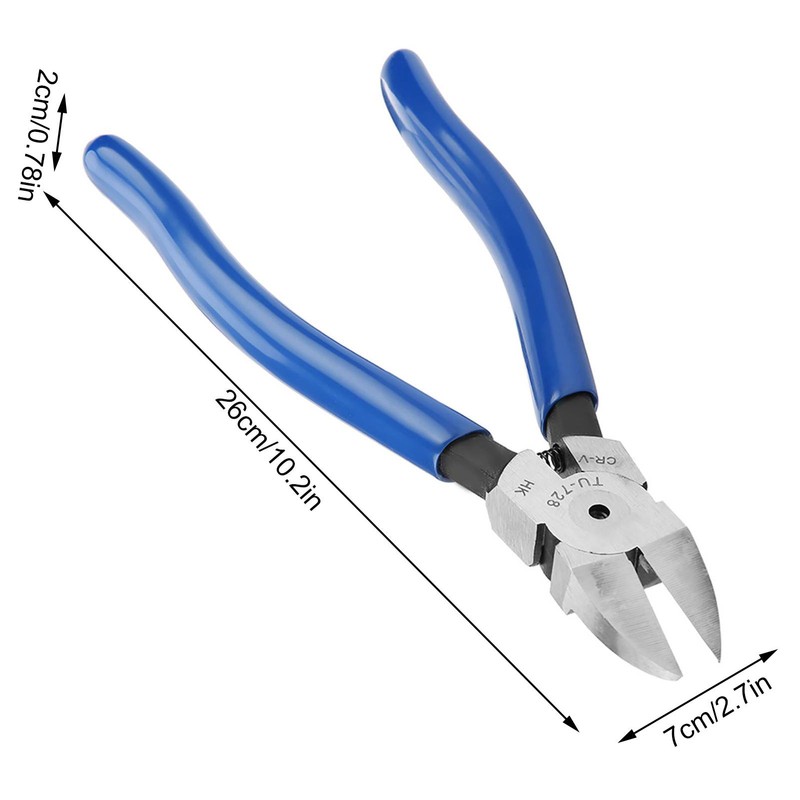 8inch Blue Diagonal Pliers Cable Nose Cutting Nippers Wire Cutter
