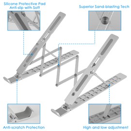 Musiin Audio Mixer Stand Compatible with Home Studio Mixer Controller (Silver)