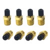 8Pcs 1/4" NPT Schrader Valve,Brass 1/4"NPT Male Thread Tank Valve