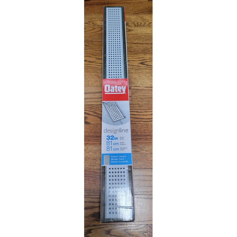 Oatey NEW Oatey Designline Stainless Steel Linear Shower Drain, Square