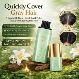 No Brand 🔥HOT【Natural Herbal & Floral】Herbal Hair Dye Pen For Instant Gray Coverage Gray Hair Cover Touch-Up Non-Damaging Color One-Time Use Plant-Based Formula