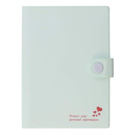 Shiraishi 20289 Passbook/Card Shield Case, Book Shaped Heart