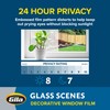 Gila Glass Scenes Crackled Glass Decorative Static Cling Window Film,