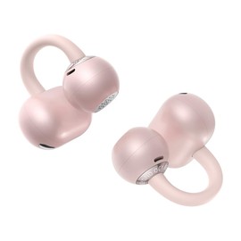 QCY Crossky C50 Clip On Earbuds Open Ear Wireless Bluetooth 6.0 Headphones with 4 Mic, 35H Playtime Ear Cuff Earbuds Comfortable for Running/Fintness, IPX5 Waterproof, Ultra Lightweight