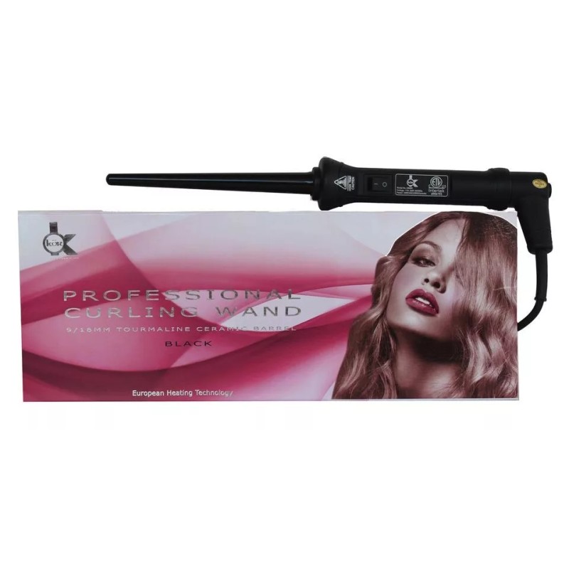 kor Professional HSK #51 9/18MM BLACK TOURMALINE CERAMIC BARREL HAIR