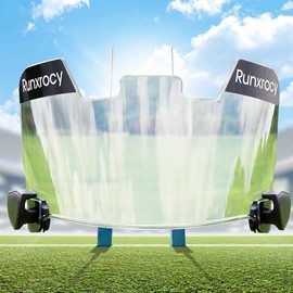Runxrocy Football Visor Eye Shield Anti-Fog UV Block Universal Fit Outdoor Sports Eye Protective Shield for Helmet with Visor Clips Scratch Resistance