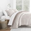 Merit Linens Comforter Set Two-Toned Reversible Microfiber All Season Down-Alternative