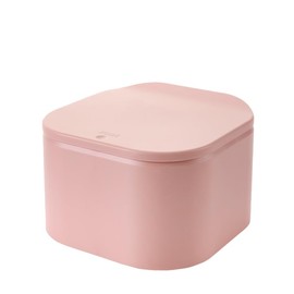 Desktop press type pop-up lid Scandinavian small rubbish bin small covered living room table mini office desk coffee table desktop rubbish bin (pink)