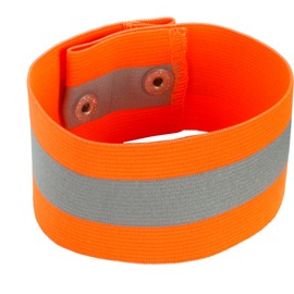 Ergodyne GloWear 8001 High Visibility Reflective Arm/Leg Band - Snap Closure, Orange, Small/Medium