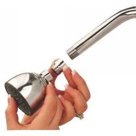 Neoperl 13 1030 5 PCA Shower Adapters, 2.5 GPM Maximum Flow Rate, Female 1/2"-14 NPT x Male 1/2"-14 NPT, Brass, Chrome Finish, Gray Flow Regulator