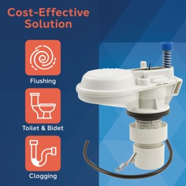 PlumbCraft 7030050 Plumb Craft Waxman Toilet Fill Valve Replacement-DIY Anti-Siphon Installer Kit-White