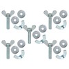 Wing Screws, Washers M6 Wing Nuts,, Pack of 5