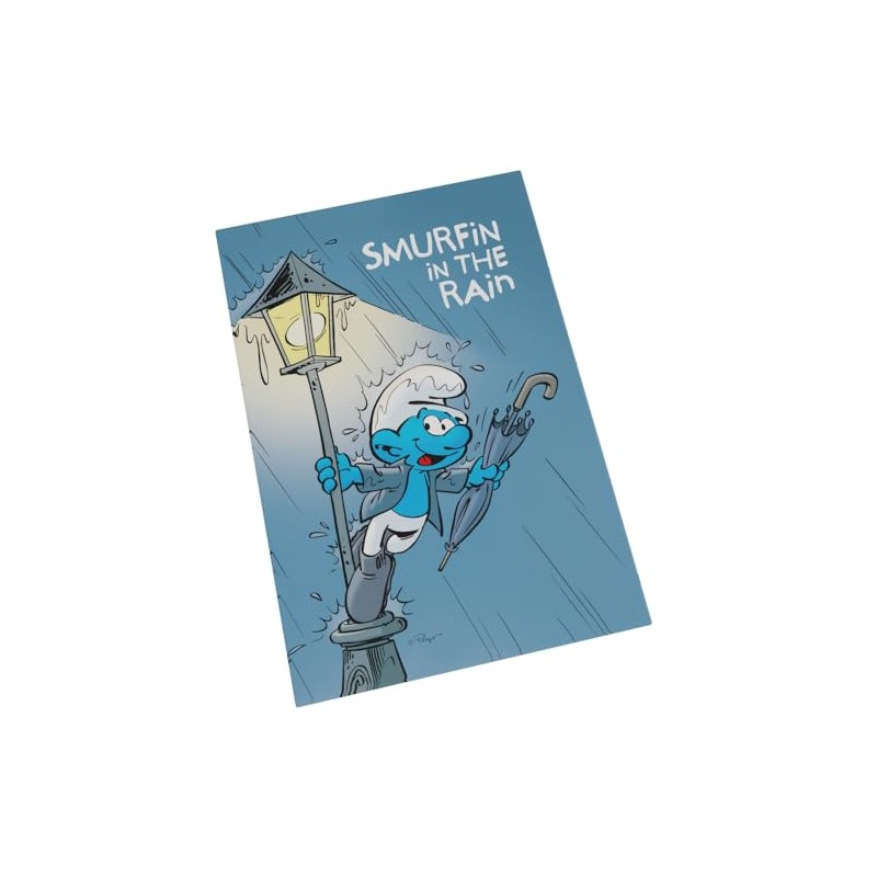 Puppy Smurfin in The Rain - Smurfin - Decorative Magnet