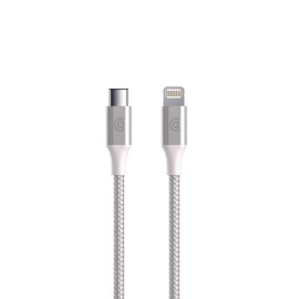 Griffin Premium USB-C to Apple Lightning Cable | Compatible with Apple Lightning - 5FT, Silver