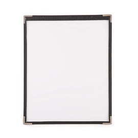 Gokoti 10 Pack Menu Covers - Single Page, 2 Views, Fits 8.5 x 11 Paper - Restaurant Menu Covers