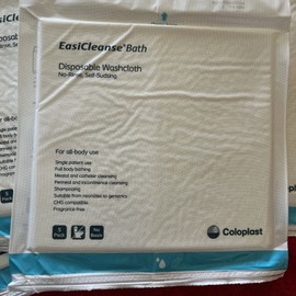5x Coloplast EasiCleanse Bath No Rinse Disposable Wash Cloths Pack of 5 • 1/2026