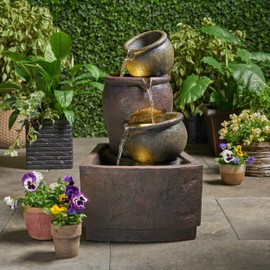 Christopher Knight Home Olga Fountain, Rustic Multi-Brown