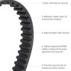 YIBEICO 2Pcs Skateboard Drive Belts for Meepo Voyager/Envy/Hurricane Carbon/Hurricane Bamboo/Flow/NLS,